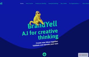 Homepage for BrandYell