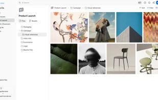 Workspace file management with AI search