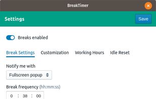 BreakTimer screenshot 1