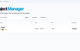 Filmmakers Dashboard