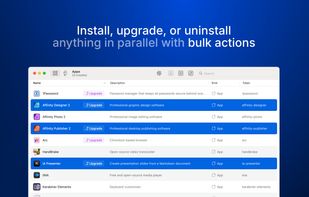 Install, upgrade, or uninstall anything in parallel with bulk actions