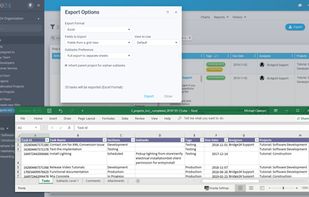 Export tasks in Excel