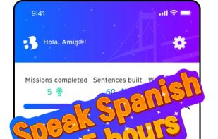 A combination of flashcards, challenges and games.