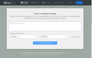 You can cusomize the expiration timer or the number of link openings before deletion.
