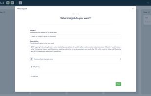 Simple, structured forms for request submission