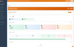 Brikone member dashboard showing real-time portfolio overview — active units, rent collection status, maintenance requests, and financial KPIs across all managed properties in a single view.