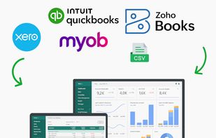 Connect Xero, QuickBooks, Zoho, and more—your financial data, unified.