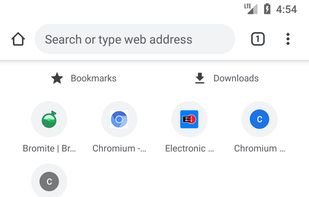 Bromite screenshot 1