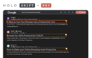 SHIFT + Key Shortcut Mode