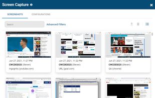 Capture screenshots of your employee's desktops