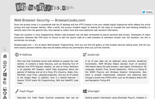 BrowserLeaks.com screenshot 1