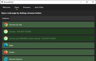 BrowserPicker screenshot 1