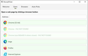BrowserPicker screenshot 1