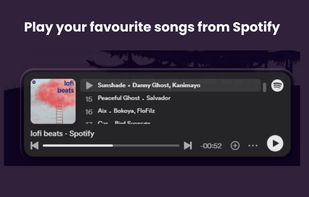 Play your favourite songs from Spotify
