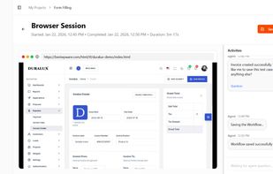 Form Filling with AI Agent