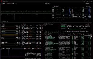 Main UI showing details for a selected process (font: Terminess Powerline)