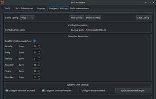 Btrfs Assistant screenshot 3