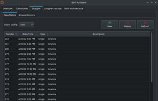 Btrfs Assistant screenshot 2