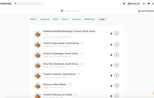 BucketListly screenshot 1