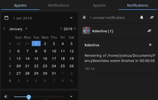 The Raven side panel provides an all-in-one center for accessing your calendar, controlling sound output and input, media playback and more. Raven also enables you to access missed notifications.