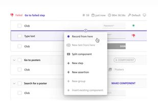 Edit tests by simply re-recording