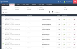Bugfender screenshot 1