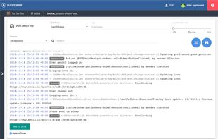 Bugfender screenshot 1