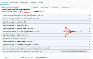 Stacktrace of an Error