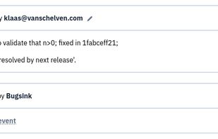 History of an issue (resolving, commenting)