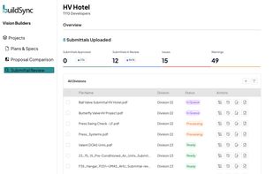 Submittal Upload UI, user will upload their submittals here