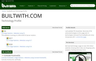 BuiltWith screenshot 3