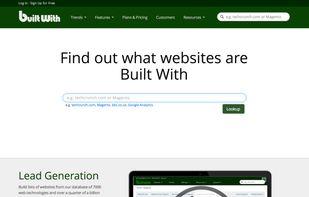 BuiltWith screenshot 1
