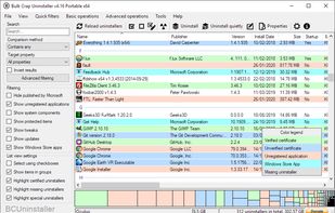 Bulk Crap Uninstaller screenshot 1