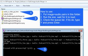 Bulk Image and Audio Merger screenshot 1