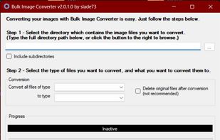 Bulk Image Converter screenshot 1