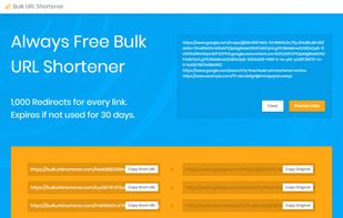 Bulk URL Shortener screenshot 1