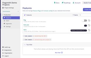 Flagsmith screenshot 1