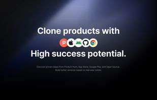 Proven ideas from Product Hunt, App Store & GitHub.