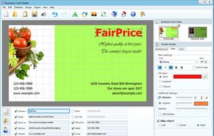 AMS Business Card Maker screenshot 1
