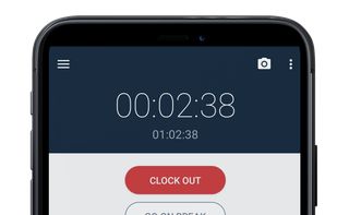 Employees can clock in/out easily from their mobile device.