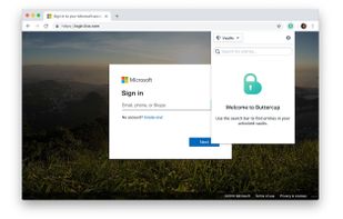 Buttercup browser extension - popup menu for searching