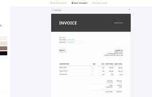 Document In Progress View