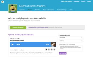 Custom embed players