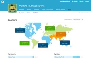 See where people are listening to your poodcast