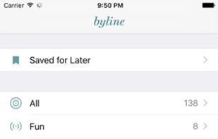 Byline Reader screenshot 1