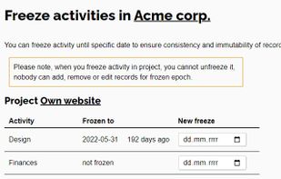Preventing aditional changes