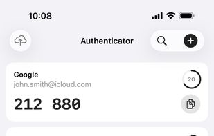 Built-in authenticator — TOTP / HOTP 2FA codes