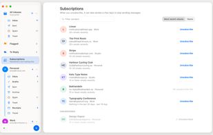 Subscriptions with one-click unsubscribe