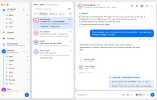 Unified inbox with conversations shown as chat