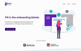 Bytes Route landing page
